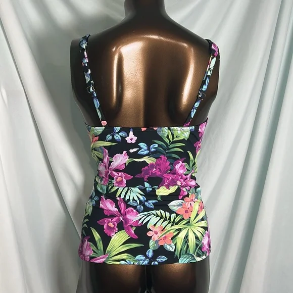 Tommy Bahama Coastal Garden twist front Tankini - Small - New - Picture 6 of 9